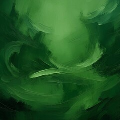 Wall Mural - abstract painting background texture with dark green