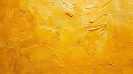 Captivating close-up of a bare wall surface showcasing the rich,lush texture and brilliant golden hues of saffron paint. The smooth,velvety finish creates a mesmerizing. - Captivating close-up of a ba