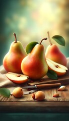 Wall Mural - pears