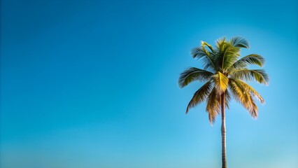 palm tree and blue sky