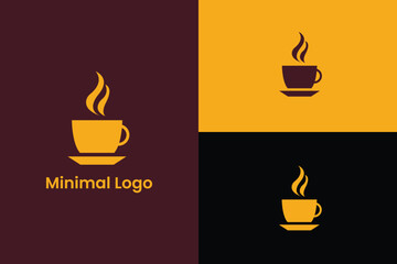 Wall Mural - cup of coffee, Coffee cup Logo design vector template  Hot drinks Cafe Logotype, Latte aroma symbol Espresso hot drink cup sign Arabica cappuccino emblem, Cafe menu, restaurant abstract business logo,