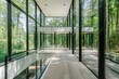 © Iigo - interior of a modern house, view from the walkout deck
