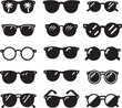 © Sojol - Sunglass Set Vector silhouette illustration logo art