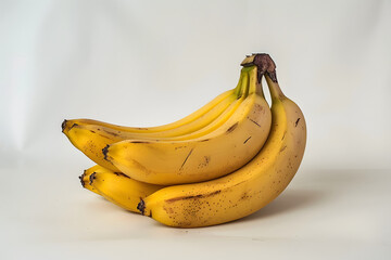 Wall Mural - Bunch of bananas isolated on white background