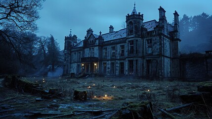 Wall Mural - An Eerie and Mysterious Abandoned Mansion