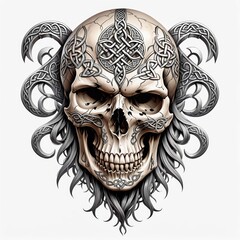 Celtic Skull Ornament