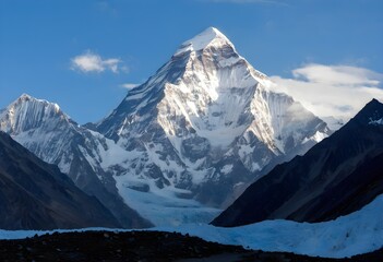 Canvas Print - A view of the Mountain K2 in the Himalayas