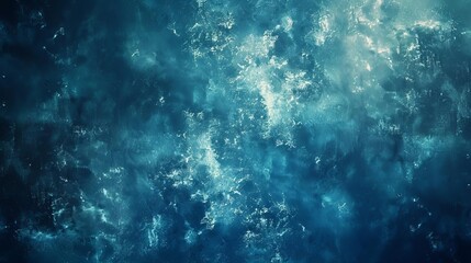 Poster - Deep ocean background with dark blue swirling water