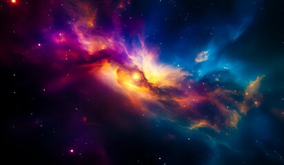 Colorful galaxy background showing the depth of space