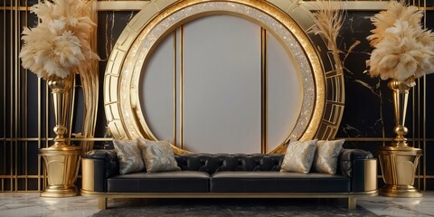 Wall Mural - luxury and glamour themed flat banner background