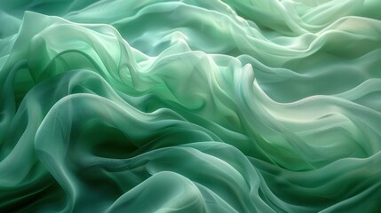 Wall Mural - Abstract Green Fabric Texture