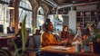 © Farid - Multiethnic business people working together in the office.
