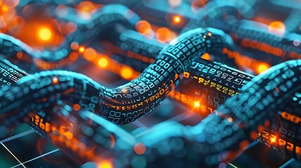 Abstract Digital Chain