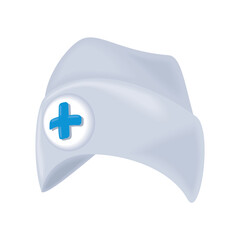 Sticker - nurse hat with cross