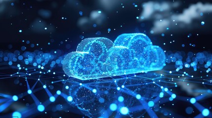 Abstract representation of a cloud computing system