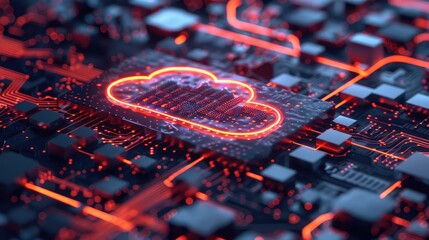 Abstract representation of a cloud computing system