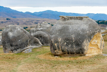 Fototapete - Elephant Rocks - New Zealand