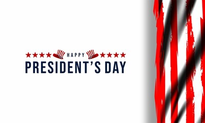 Wall Mural - President's Day Background Design. Banner, Poster, Greeting Card. Vector Illustration.	