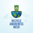 © Jayadiudara - vector graphic of Recycle Awareness Week ideal for Recycle Awareness Week celebration.