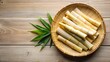 © Sujid - Plate of bamboo shoots, bamboo, shoots, plate, food, Asian, cuisine, green, healthy, organic, vegetarian, meal