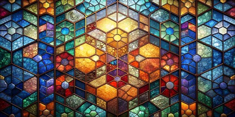 Generative AI Transforms Multicolored Stained Glass with Irregular Patterns