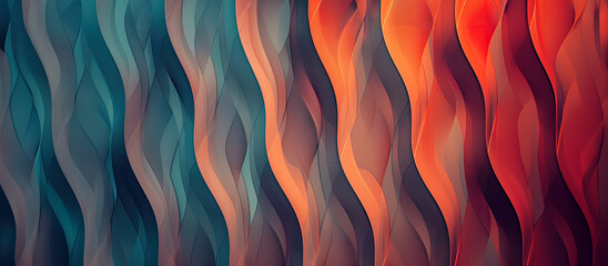Poster - a computer screen with a pattern of wavy shapes, Minimalist patterns using subtle gradients and clean lines