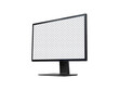 © Artipics - Desktop monitor blank screen isolated on transparent background, generative ai