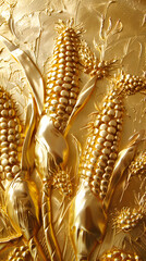 Sticker - Corncobs made of gold