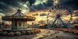 © Sujid - Abandoned carnival with spooky haunted rides, abandoned, carnival, haunted, rides, amusement park, creepy, eerie, spooky