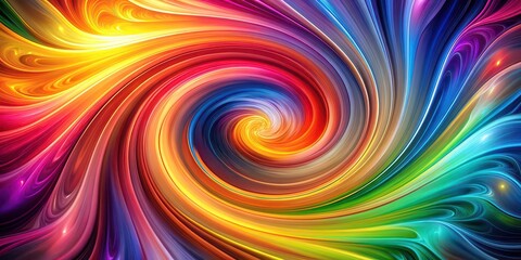 Poster - Abstract background with colorful swirling effects, abstract, background, swirl, colorful, design, vibrant, artistic, backdrop