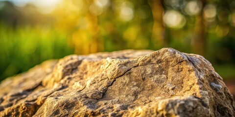 Poster - Close-up of a textured stone rock object on a natural background, stone, rock, textured, isolated, nature, background, outdoor