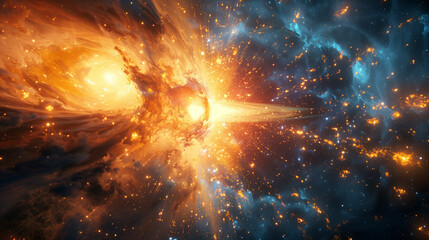 Wall Mural - cosmic explosion big bang
