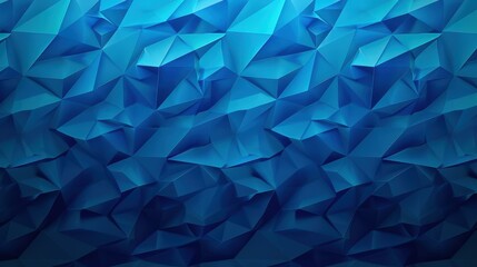 Abstract vector design featuring geometric blue shapes and a triangle background.