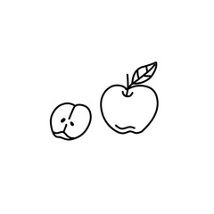 Wall Mural - Apple outline 