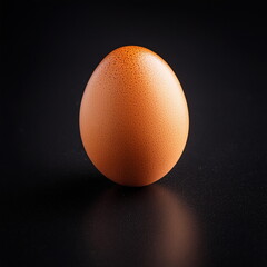 raw chiken egg on white background