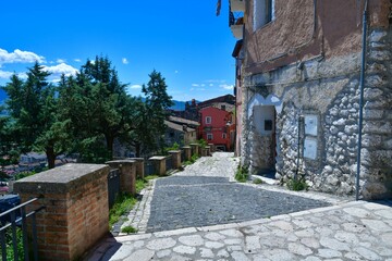 Wall Mural - The italian village of Pietravairano in Campania.