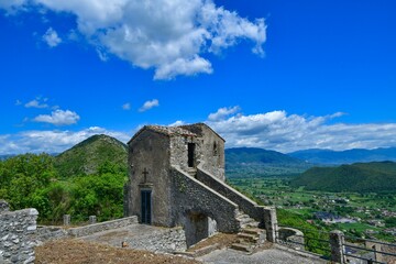 Wall Mural - The italian village of Pietravairano, Italy.