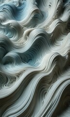 Poster - Abstract Wavy Paper Background.