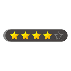 Star Rating Review Vector Icon