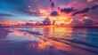 © Daisha - Sunset over the Tropical Beach
