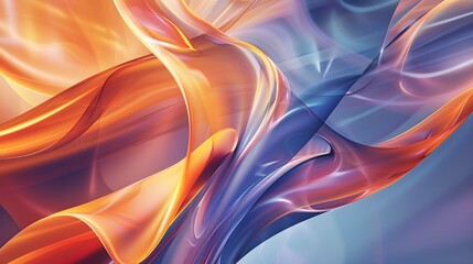 Wall Mural - Abstract background with smooth shapes