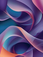 Poster - Abstract background with smooth shapes