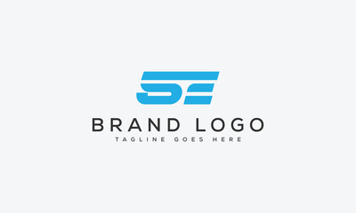 Wall Mural - letter SE logo design vector template design for brand.