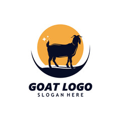 Poster - Goat Logo Template Design Vector