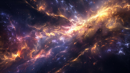 Wall Mural - stellar explosion galactic core