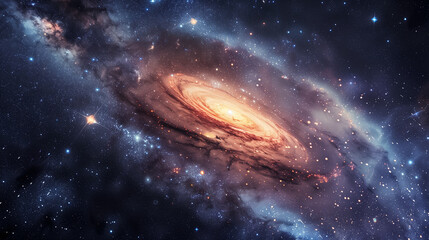 Wall Mural - spiral galaxy galactic core