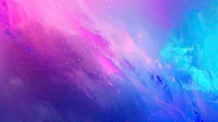 Wall Mural - A vibrant neon gradient background with electric blues, pinks, and purples.