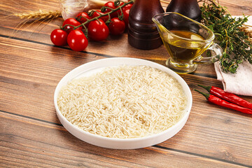 Sticker - Indian cuisine - raw basmati rice