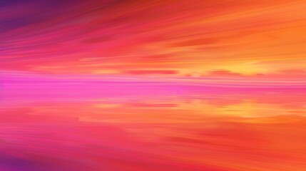 Sticker - Abstract Sunset Sky with Orange and Pink Hues