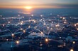 © Tanu - Global business internet network internet connection of things business intelligence, AI-generated